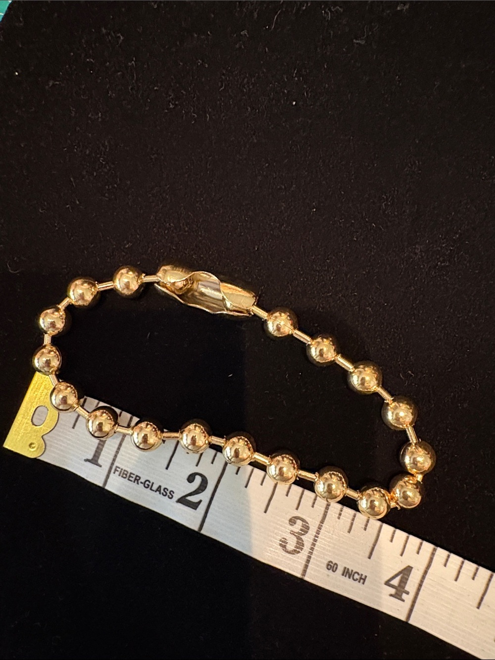 Plunder Gold Ball Bead Stretch Bracelet - Picture 3 of 3